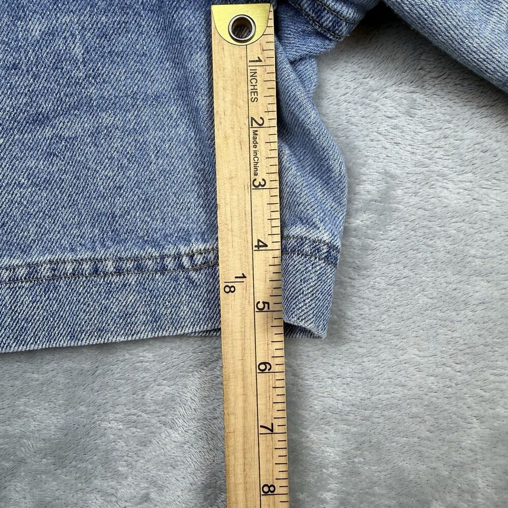 Vintage Riders by Lee Light Wash Denim Shorts Women’s 16 M 90s Double Pocket - Picture 8 of 9